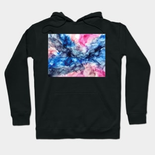 Soul Explosion - Original Abstract Fluid Art Painting Hoodie